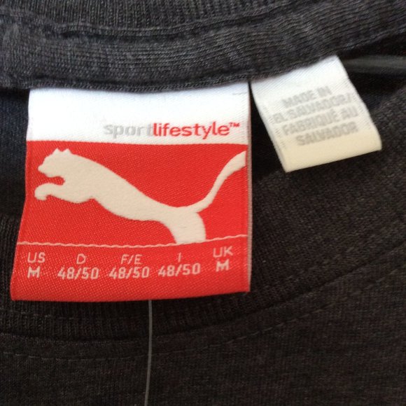 Men’s Puma T-Shirt Gray  - NWT - Picture 3 of 9